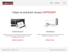 Tablet Screenshot of impromat.cz